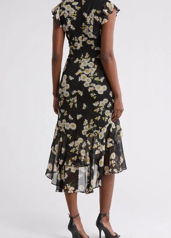 Черное кэжуал платье Tommy Hilfiger с цветочным принтом