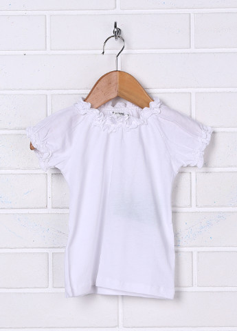 Белая летняя футболка с коротким рукавом Prenatal