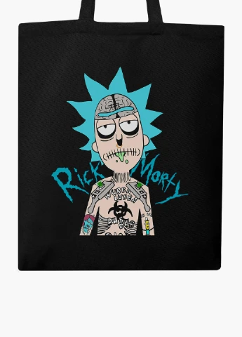 Эко сумка шоппер Морти Смит Рик и Морти (Morty Smith Rick and Morty) на молнии (9227-2930-BKZ) MobiPrint (236265476)
