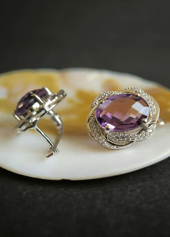 Серьги Silver Flame (354214647)