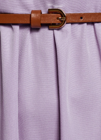 Фиолетовое кэжуал платье а-силуэт Oodji однотонное