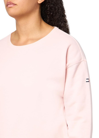 Розовый свитшот Tommy Hilfiger однотонный без декора (362389190)
