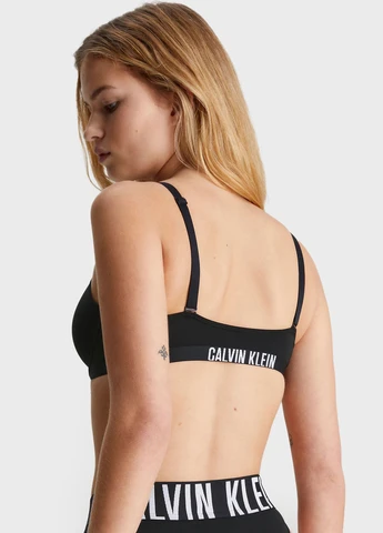 Чорний бюстгальтер Calvin Klein з кісточками поліамід