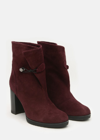 Осенние ботинки l.carvari rco1612-96-11 бордовый L`CARVARI из натуральной замши