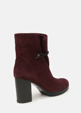 Осенние ботинки l.carvari rco1612-96-11 бордовый L`CARVARI из натуральной замши