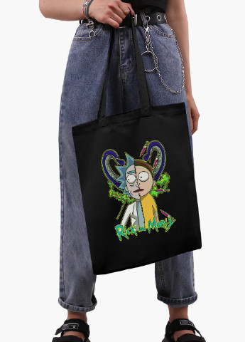 Еко сумка шоппер Рік Санчез Рік і Морті (Rick Sanchez Rick and Morty) на блискавці (9227-2935-BKZ) MobiPrint (236265642)