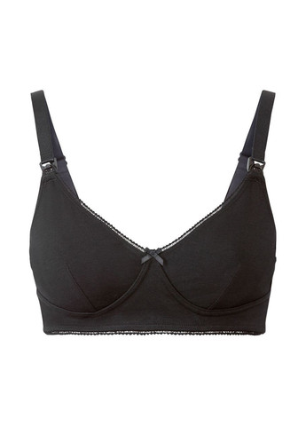 Чёрный бюстгальтер для кормящих Esmara без косточек хлопок