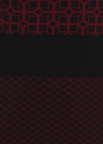 Бордовое кэжуал платье Sassofono с геометрическим узором