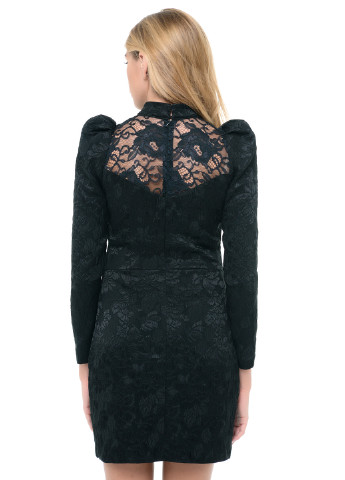 Черное кэжуал платье футляр GINGERI однотонное