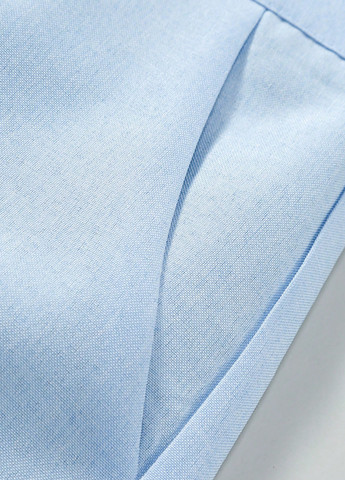 Светло-голубой демисезонный костюм (жакет, брюки) брючный SHEIN