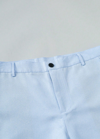 Светло-голубой демисезонный костюм (жакет, брюки) брючный SHEIN