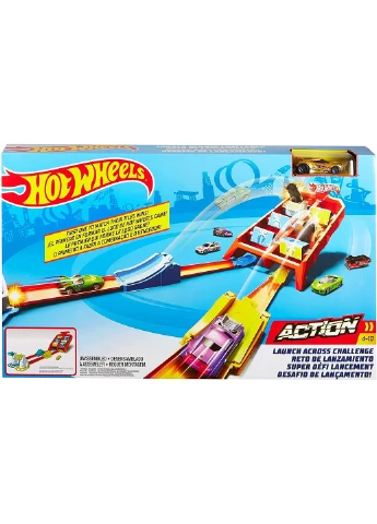 Трек Hot Wheels Action Launch Across Challenge Вхідний виклик (GBF89) Mattel (255665530)