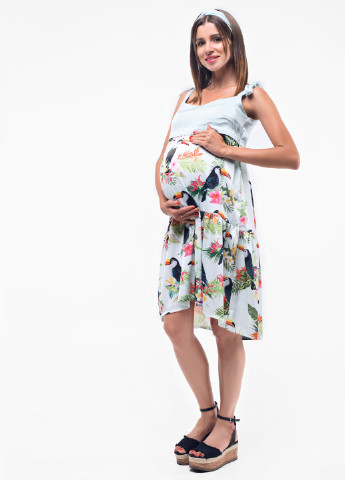Летний женский сарафан для беременных Lullababe с абстрактным узором