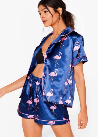 Синя всесезон піжама Nasty Gal