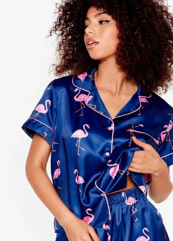 Синя всесезон піжама Nasty Gal