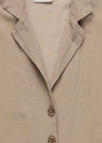 Комбінезон Kaffe комбінезон-шорти однотонний темно-бежевий кежуал бавовна