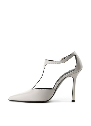 Le'BERDES Туфли т-страп светло-серый з натуральная кожа, украина — лето (360795571)