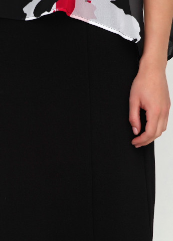 Чорна кежуал сукня на підкладі BRANDTEX CLASSIC з квітковим принтом