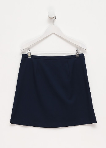 Темно-синяя кэжуал однотонная юбка Promod