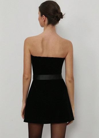 Чорна коктейльна сукня а-силует SHEIN однотонна