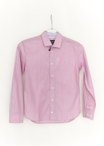 Розовая кэжуал рубашка в полоску Hackett с длинным рукавом