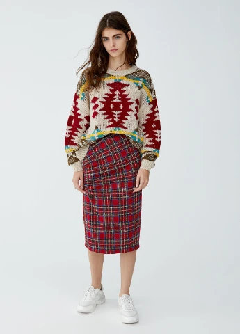 Комбинированный демисезонный джемпер джемпер Pull & Bear