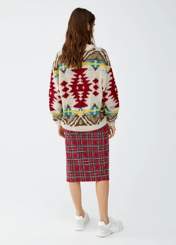 Комбинированный демисезонный джемпер джемпер Pull & Bear