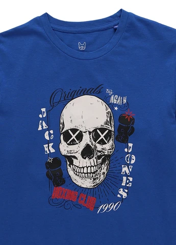 Синя літня футболка Jack & Jones