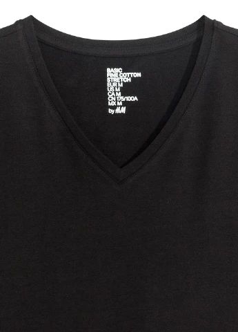 Черная футболка H&M
