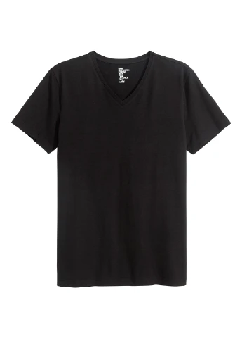 Черная футболка H&M