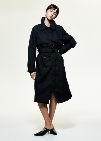 Плащ H&M тренчкот на гудзиках демісезон (365716742)