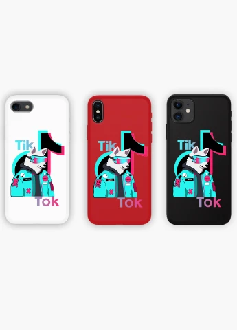 Чохол силіконовий Apple Iphone 7 plus Волк ТікТок (Wolf TikTok) (17364-1645) MobiPrint (219490453)