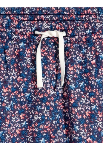 Комбинированные кэжуал демисезонные брюки H&M