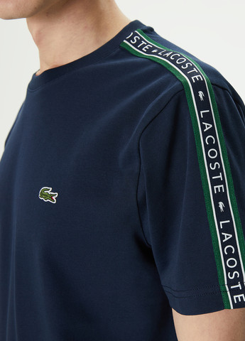 Темно-синяя футболка Lacoste