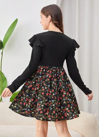 Чёрное платье SHEIN (347077614)