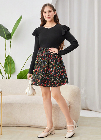 Чёрное платье SHEIN (347077614)