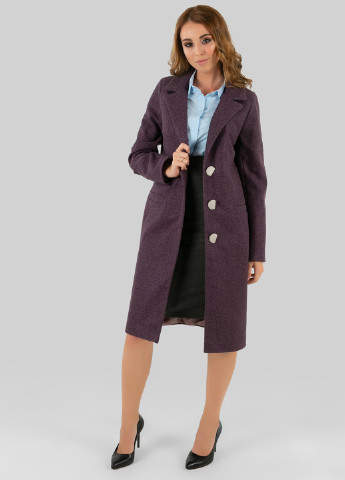Фиолетовое демисезонное Пальто однобортное Azuri