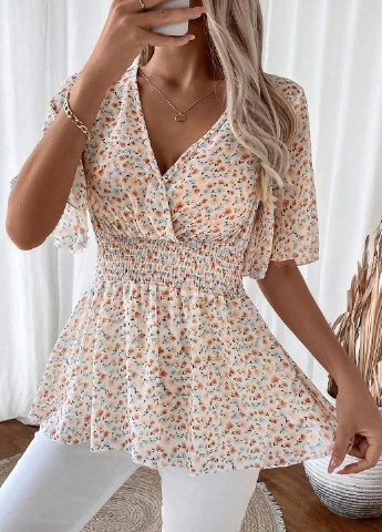 Кремова блуза SHEIN