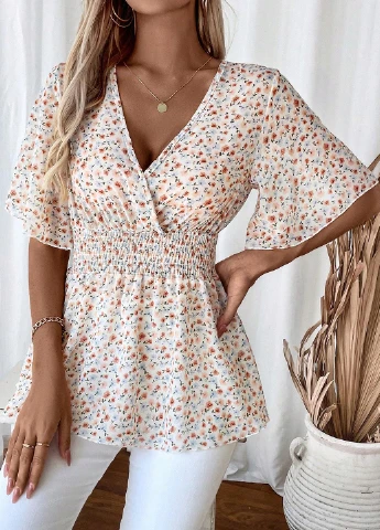 Кремова блуза SHEIN