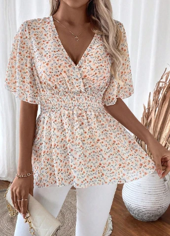 Кремова блуза SHEIN