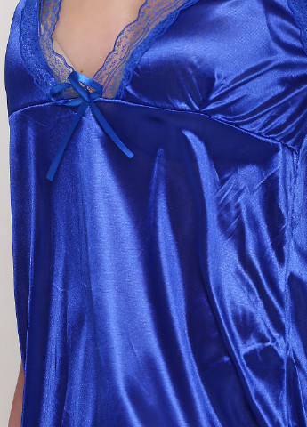 Синій демісезонний комплект (нічна сорочка, труси) IMPLICITE