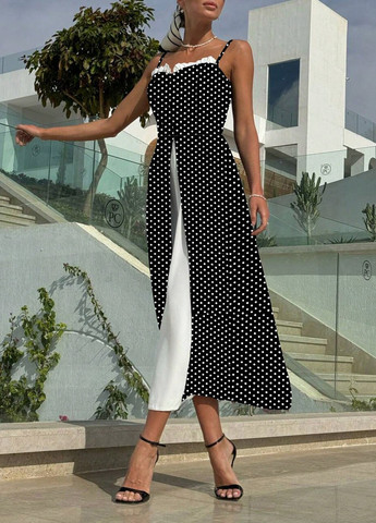 Летний женский сарафан SHEIN в горошек