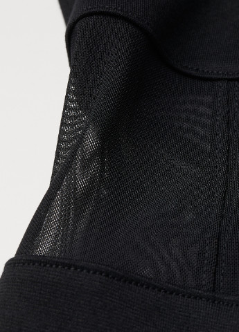 Чорна кежуал плаття, сукня сукня-комбінація H&M однотонна
