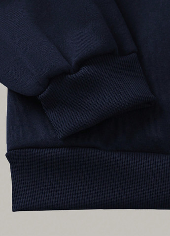 Темно-синій світшот SHEIN напис без декору (340673039)