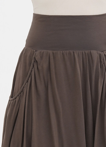 Серо-коричневая кэжуал меланж юбка Garnet Hill клешированная