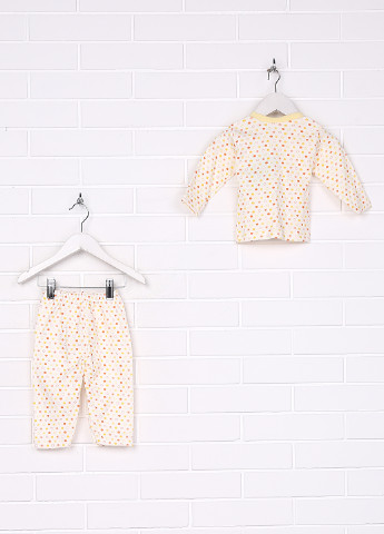 Молочная всесезон пижама (лонгслив, брюки) zem baby