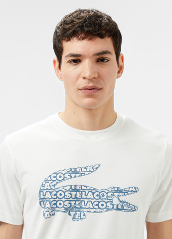 Белая футболка Lacoste
