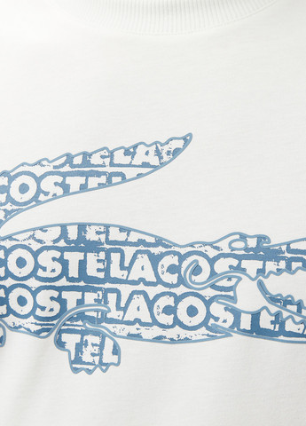 Белая футболка Lacoste