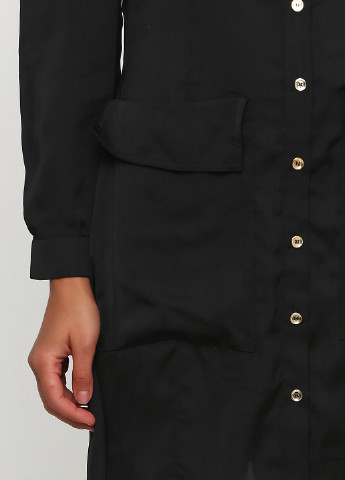 Черное кэжуал платье рубашка Damsel in a Dress однотонное
