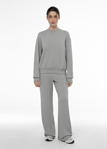 Світло-сірий світшот Promin однотонний без декору (364104079)